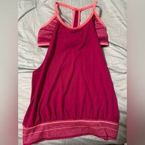 Nike tank top with attached bra size m